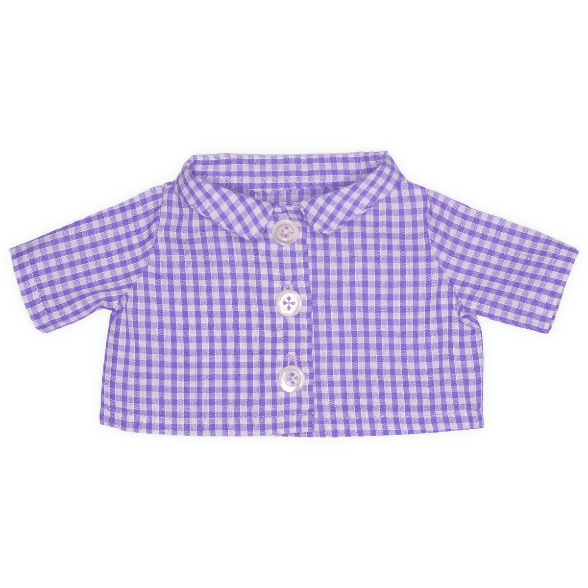 Gingham Lavender Pyjama Shirt