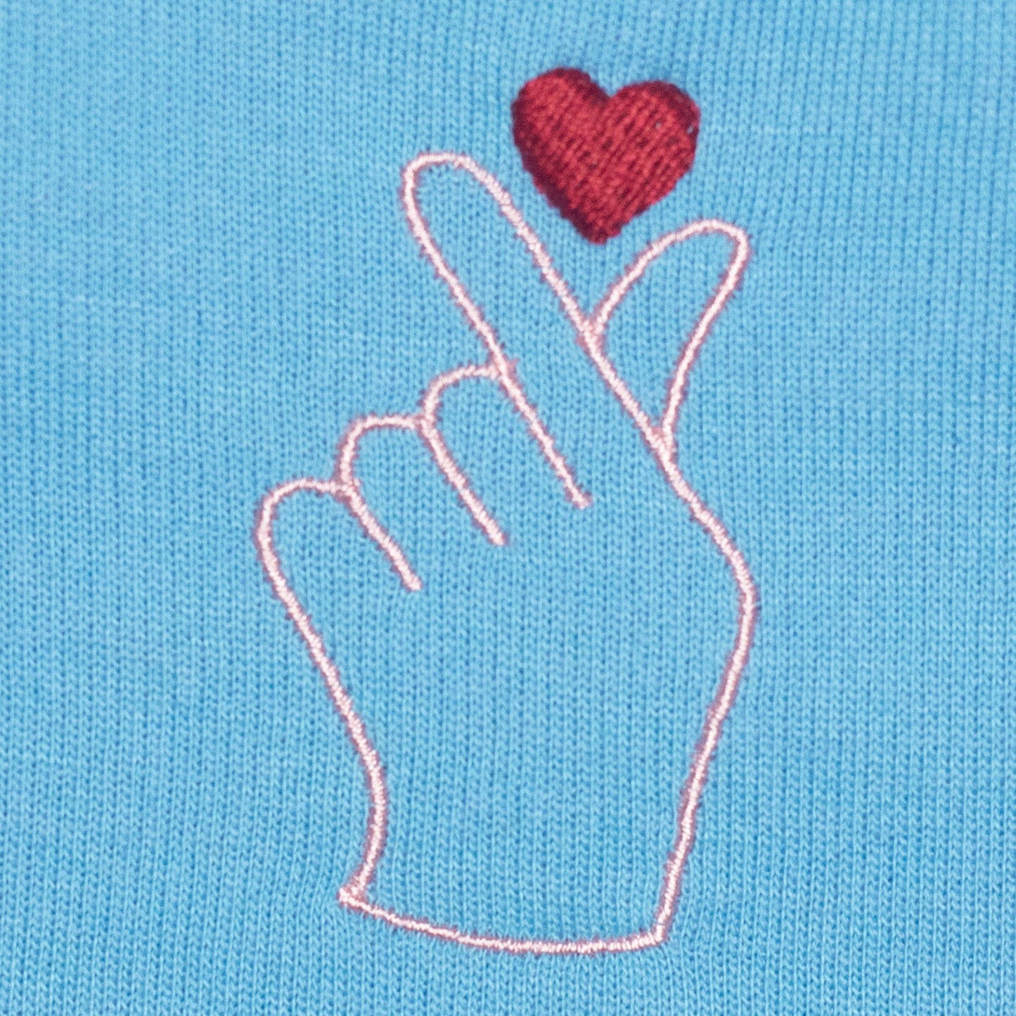 Frankie Frog + K Heart Sky Blue Sweatshirt