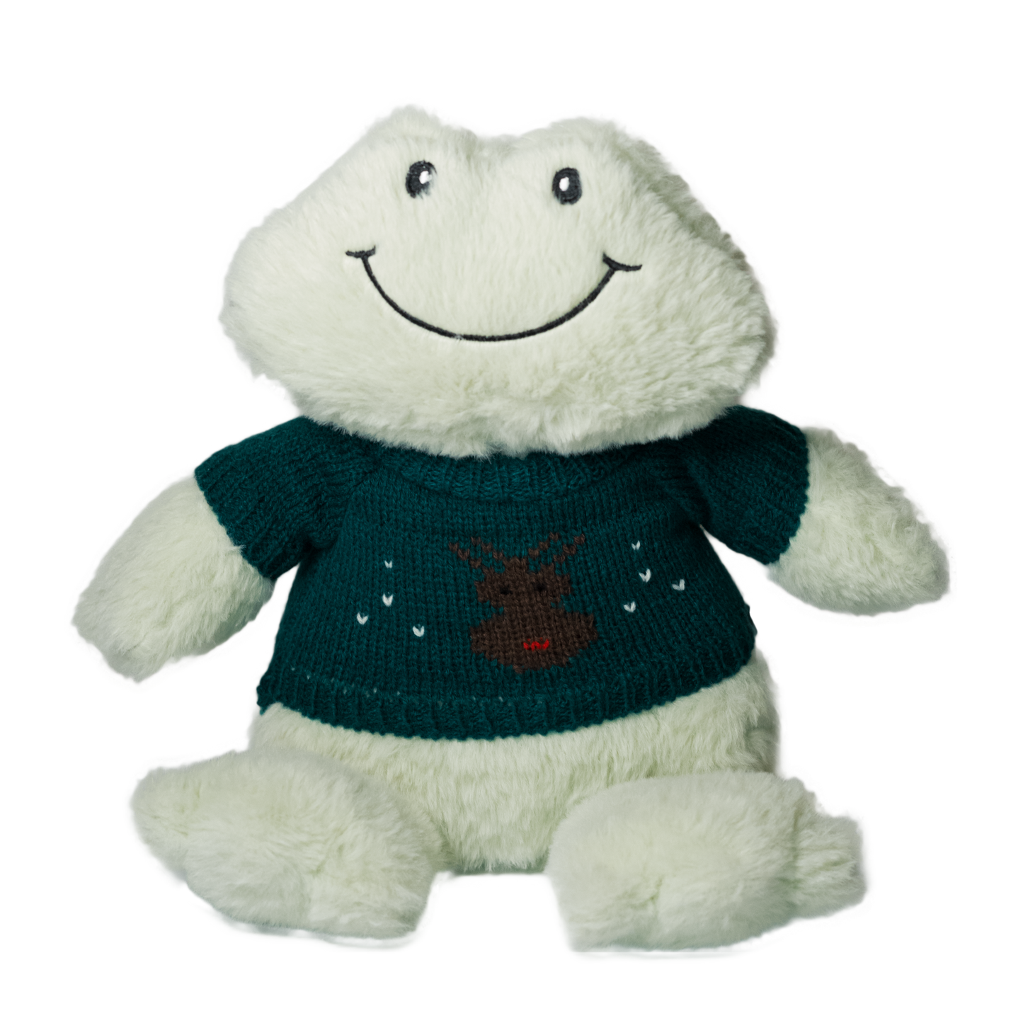 Happy Frog with Deer Sweater
