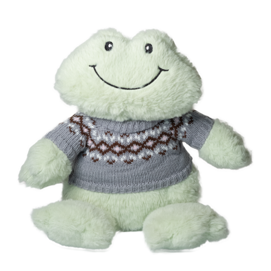 Happy Frog with Fair Isle Sweater