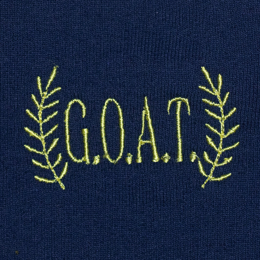 Frankie Frog + G.O.A.T. Navy Sweatshirt