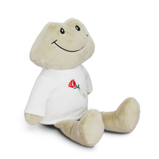 Frankie Frog + Rose-in-hand Ecru Sweatshirt