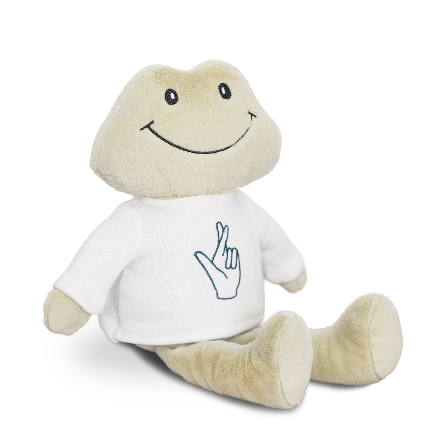 Frankie Frog + Lucky Ecru Sweatshirt