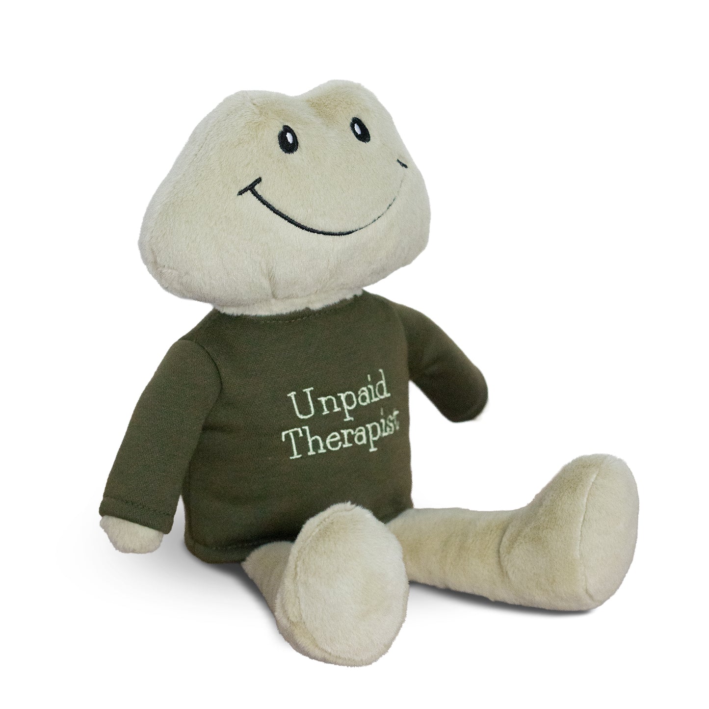 Frankie Frog + Unpaid Therapist Olive Sweatshirt